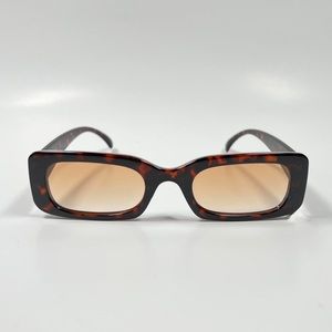 rectangle tortoise shell frame sunglasses